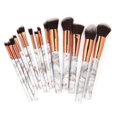 12Pcs Marble Makeup Brush High Quality Cosmetic Makeup Brush Set