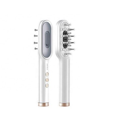 Private Label 2020 Beauty Care Equipment Scalp Head Massage Brush Electric Infrared Vibration Massage Comb For Hair Growing